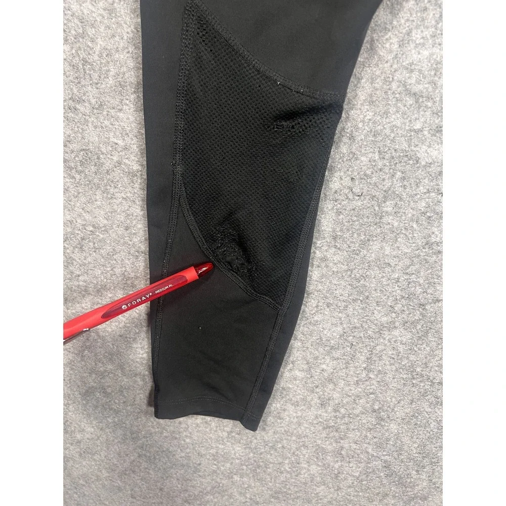 Nike Dri-FIT Running Leggings XS Black Mesh‎ Panels Pocket